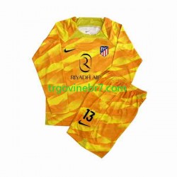 Golmanski Dres - Dres Atlético Madrid Jan Oblak 13 Orangecolor 2023-2024 Dugim Rukavima - Dječji