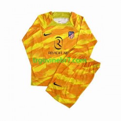 Golmanski Dres - Dres Atlético Madrid Orangecolor 2023-2024 Dugim Rukavima - Dječji