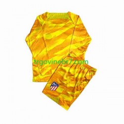 Golmanski Dres - Dres Atlético Madrid Orangecolor 2023-2024 Dugim Rukavima - Dječji