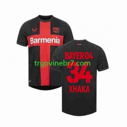 Dres Bayer 04 Leverkusen Granit Xhaka 34 Domaći 2023-2024 Kratkih Rukava - Muški Dres Bayer 04 Leverkusen Granit Xhaka 34 Domaći 2023-2024 Kratkih Rukava - Muški