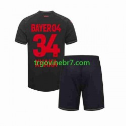Dres Bayer 04 Leverkusen Granit Xhaka 34 Domaći 2023-2024 Kratkih Rukava - Dječji Dres Bayer 04 Leverkusen Granit Xhaka 34 Domaći 2023-2024 Kratkih Rukava - Dječji