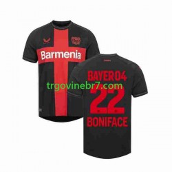 Dres Bayer 04 Leverkusen Victor Boniface 22 Domaći 2023-2024 Kratkih Rukava - Muški Dres Bayer 04 Leverkusen Victor Boniface 22 Domaći 2023-2024 Kratkih Rukava - Muški