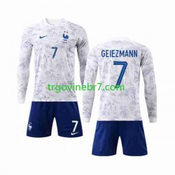 Dres Francuska Griezmann 7 Gostujući World Cup 2022 Dugim Rukavima - Dječji Dres Francuska Griezmann 7 Gostujući World Cup 2022 Dugim Rukavima - Dječji