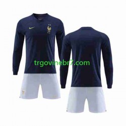 Dres Francuska Domaći World Cup 2022 Dugim Rukavima - Dječji