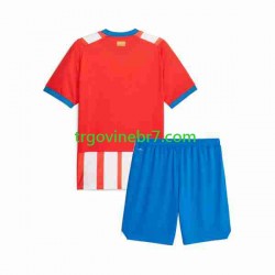 Dres Girona Domaći 2023-2024 Kratkih Rukava - Dječji