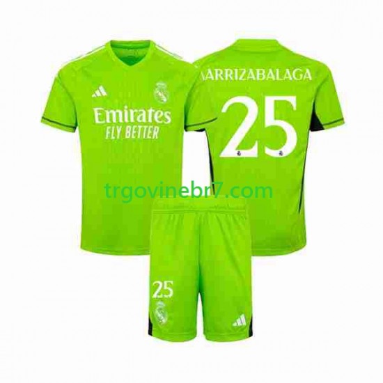 Golmanski Dres - Dres Real Madrid Kepa Arrizabalaga 25 Domaći 2023-2024 Kratkih Rukava - Dječji