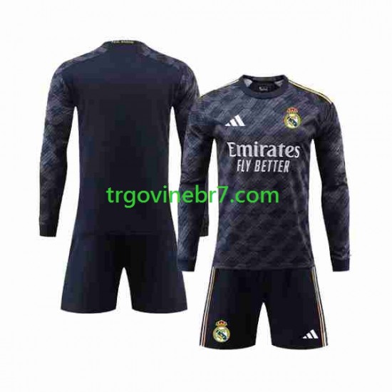 Dres Real Madrid Gostujući 2023-2024 Dugim Rukavima - Dječji