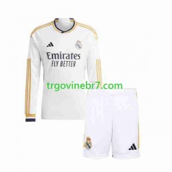 Dres Real Madrid Domaći 2023-2024 Dugim Rukavima - Dječji