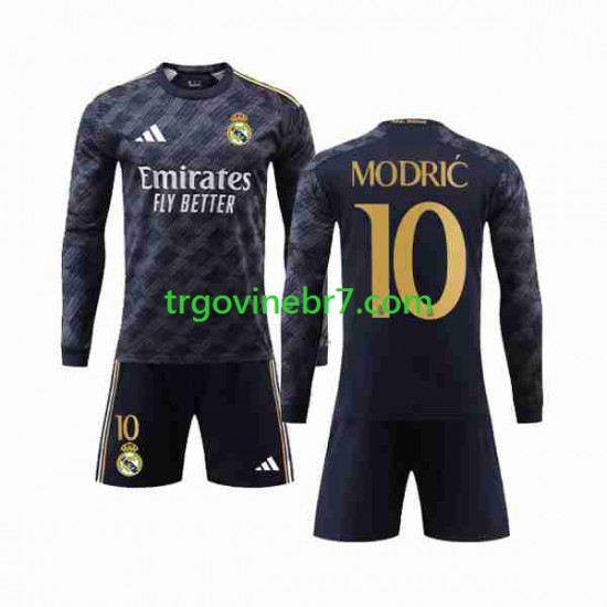 Dres Real Madrid Modrić Luka 10 Gostujući 2023-2024 Dugim Rukavima - Dječji