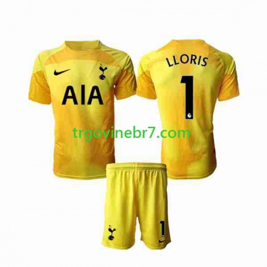 Golmanski Dres - Dres Tottenham Hotspur Hugo Lloris 1 Domaći 2022-2023 Kratkih Rukava - Dječji