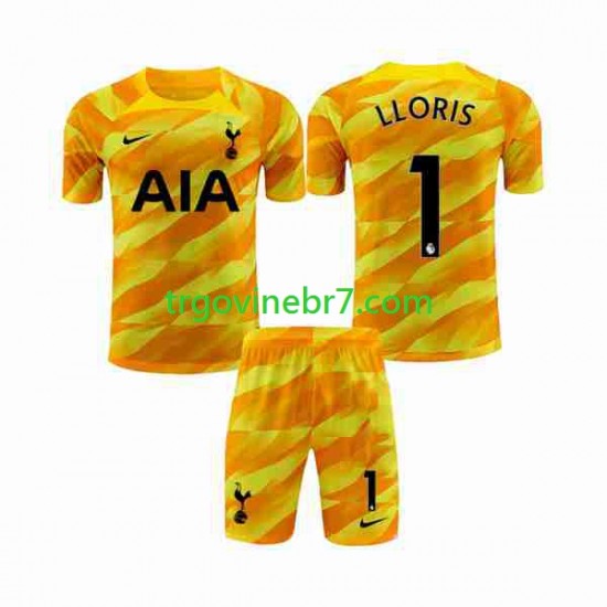 Golmanski Dres - Dres Tottenham Hotspur Hugo Orangecolor Gostujući 2023-2024 Kratkih Rukava - Dječji