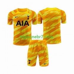 Golmanski Dres - Dres Tottenham Hotspur Orangecolor Gostujući 2023-2024 Kratkih Rukava - Dječji