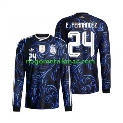 Dres Argentina Enzo Fernandez 24 Gostujući World Cup 2026 Dugim Rukavima - Muški