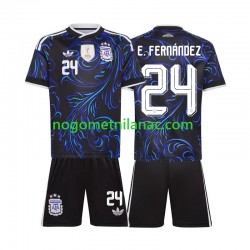 Dres Argentina Enzo Fernandez 24 Gostujući World Cup 2026 Kratkih Rukava - Dječji