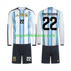 Dres Argentina Franco Mastantuono 22 Domaći World Cup 2026 Dugim Rukavima - Dječji