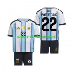 Dres Argentina Franco Mastantuono 22 Domaći World Cup 2026 Kratkih Rukava - Dječji