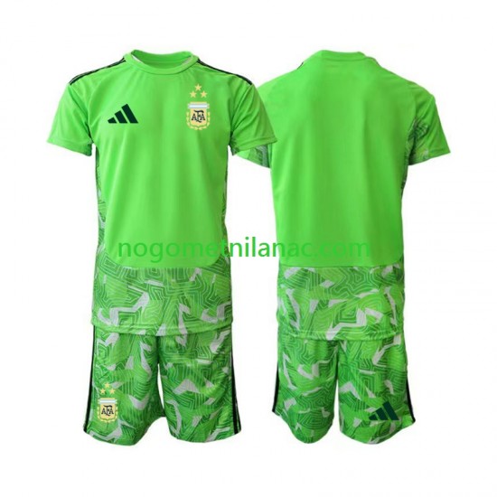 Golmanski Dres - Dres Argentina Treći World Cup 2026 Kratkih Rukava - Dječji