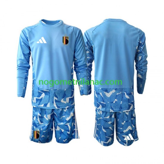 Golmanski Dres - Dres Belgija Domaći World Cup 2026 Dugim Rukavima - Dječji