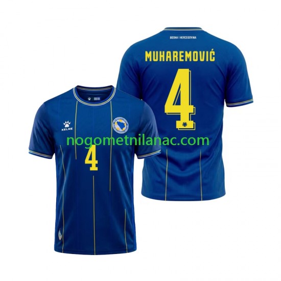 Dres Bosna i Hercegovina Tarik Muharemovic 4 Domaći World Cup 2026 Kratkih Rukava - Muški