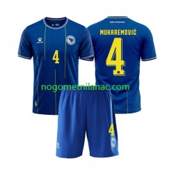 Dres Bosna i Hercegovina Tarik Muharemovic 4 Domaći World Cup 2026 Kratkih Rukava - Dječji Dres Bosna i Hercegovina Tarik Muharemovic 4 Domaći World Cup 2026 Kratkih Rukava - Dječji