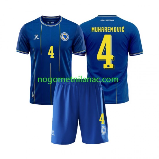 Dres Bosna i Hercegovina Tarik Muharemovic 4 Domaći World Cup 2026 Kratkih Rukava - Dječji