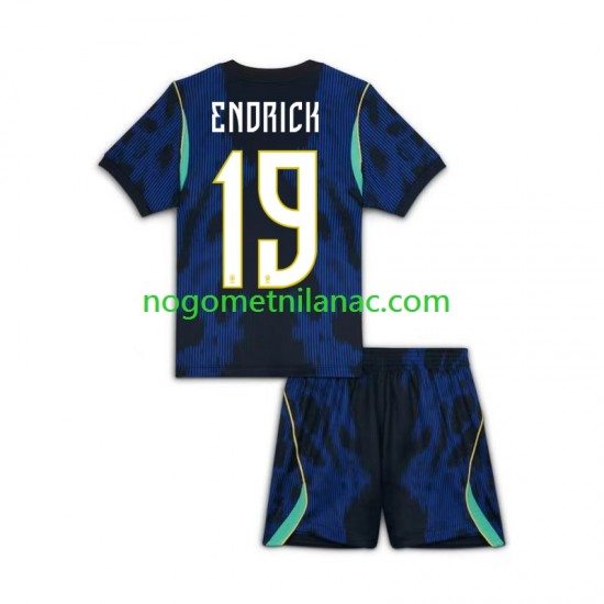 Dres Brazil Endrick 19 Gostujući World Cup 2026 Kratkih Rukava - Dječji