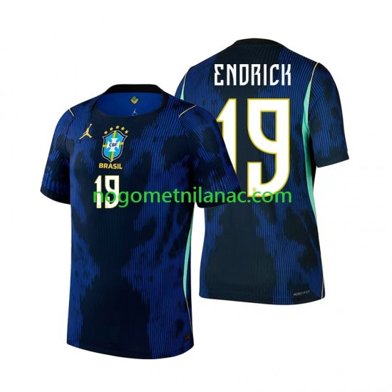 Dres Brazil Endrick 19 Gostujući World Cup 2026 Kratkih Rukava - Muški