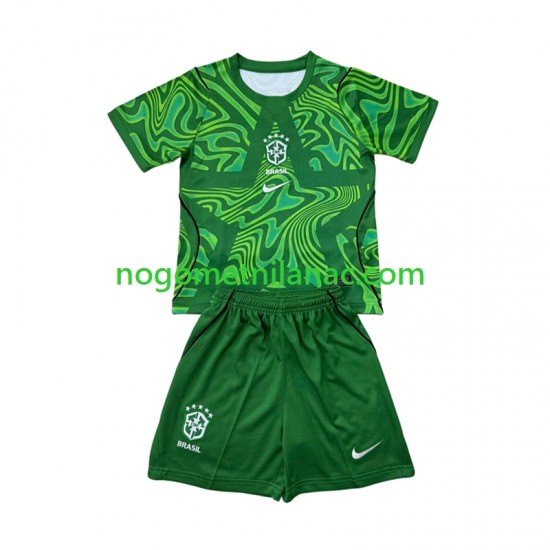 Golmanski Dres - Dres Brazil Gostujući World Cup 2026 Kratkih Rukava - Dječji