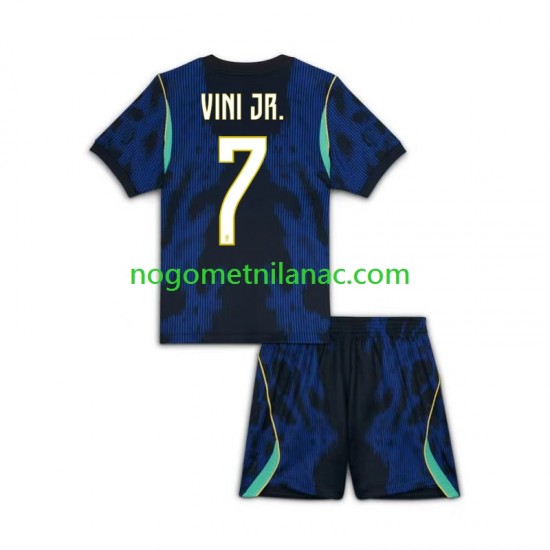 Dres Brazil Vinicius Junior 7 Gostujući World Cup 2026 Kratkih Rukava - Dječji