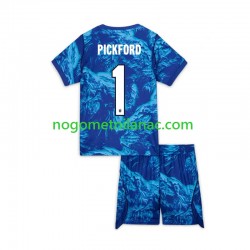 Golmanski Dres - Dres Engleska Jordan Pickford 1 Treći World Cup 2026 Kratkih Rukava - Dječji