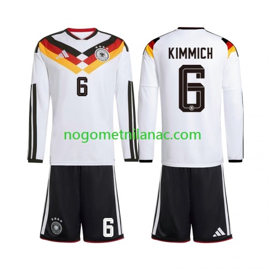 Dres Njemačka Joshua Kimmich 6 Domaći World Cup 2026 Dugim Rukavima - Dječji