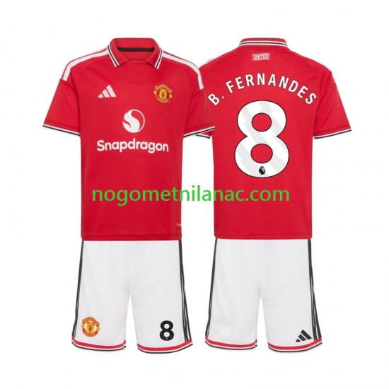 Dres Manchester United Bruno Fernandes 8 Domaći 2026-2027 Kratkih Rukava - Dječji
