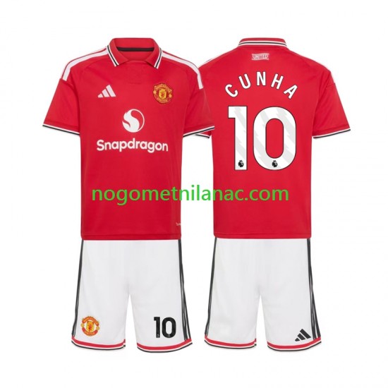 Dres Manchester United Matheus Cunha 10 Domaći 2026-2027 Kratkih Rukava - Dječji