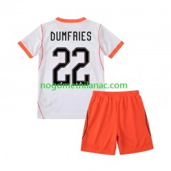 Dres Nizozemska Denzel Dumfries 22 Gostujući World Cup 2026 Kratkih Rukava - Dječji