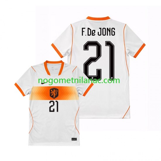 Dres Nizozemska Frenkie de Jong 21 Gostujući World Cup 2026 Kratkih Rukava - Muški