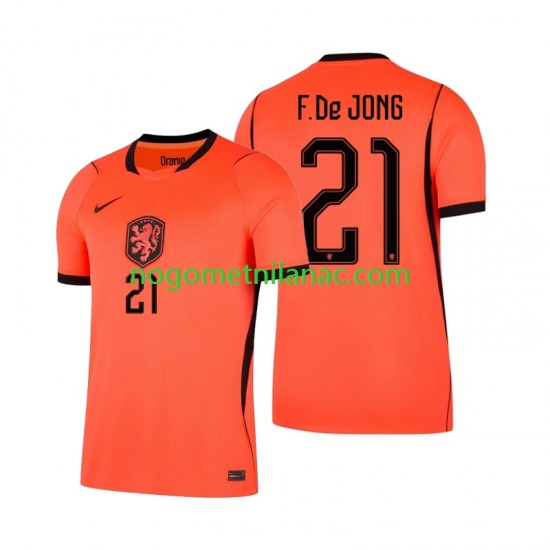 Dres Nizozemska Frenkie de Jong 21 Domaći World Cup 2026 Kratkih Rukava - Muški