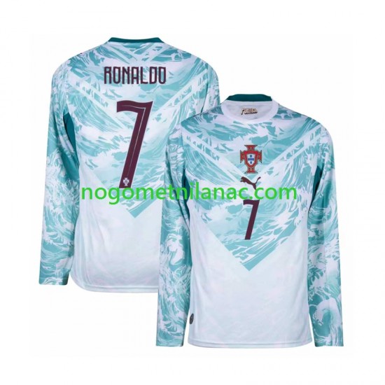 Dres Portugal Cristiano Ronaldo 7 Gostujući World Cup 2026 Dugim Rukavima - Muški