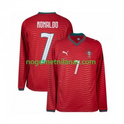 Dres Portugal Cristiano Ronaldo 7 Domaći World Cup 2026 Dugim Rukavima - Muški