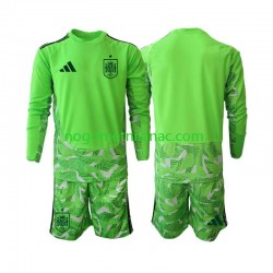 Golmanski Dres - Dres Španjolska 6th Green color World Cup 2026 Dugim Rukavima - Dječji Golmanski Dres - Dres Španjolska 6th Green color World Cup 2026 Dugim Rukavima - Dječji