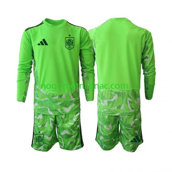Golmanski Dres - Dres Španjolska 6th Green color World Cup 2026 Dugim Rukavima - Dječji