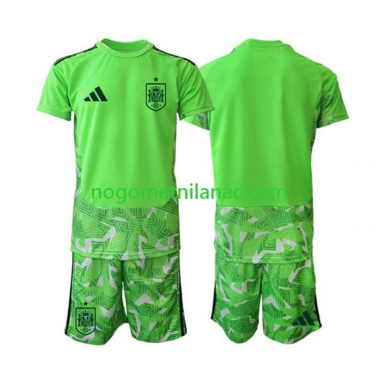Golmanski Dres - Dres Španjolska 6th Green color World Cup 2026 Kratkih Rukava - Dječji
