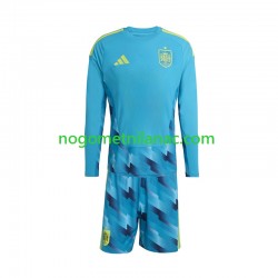 Golmanski Dres - Dres Španjolska Domaći World Cup 2026 Dugim Rukavima - Dječji