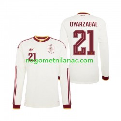 Dres Španjolska Mikel Oyarzabal 21 Gostujući World Cup 2026 Dugim Rukavima - Muški Dres Španjolska Mikel Oyarzabal 21 Gostujući World Cup 2026 Dugim Rukavima - Muški
