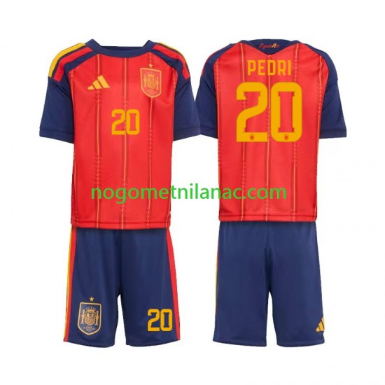 Dres Španjolska Pedri 20 Domaći World Cup 2026 Kratkih Rukava - Dječji