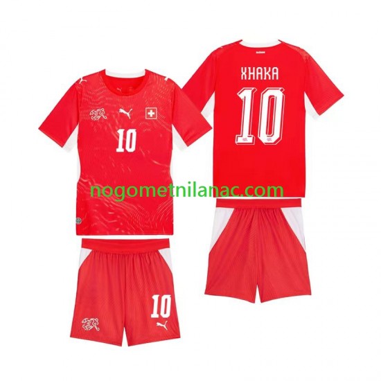 Dres Švicarska Granit Xhaka 10 Domaći World Cup 2026 Kratkih Rukava - Dječji