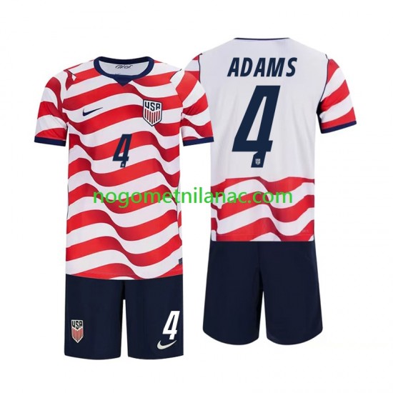 Dres SAD Tyler Adams 4 Domaći World Cup 2026 Kratkih Rukava - Dječji