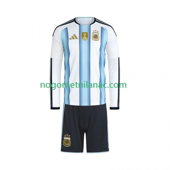 Dres Argentina Domaći World Cup 2026 Dugim Rukavima - Dječji