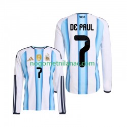 Dres Argentina Rodrigo De Paul 7 Domaći World Cup 2026 Dugim Rukavima - Muški Dres Argentina Rodrigo De Paul 7 Domaći World Cup 2026 Dugim Rukavima - Muški