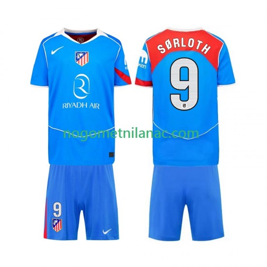 Dres Atlético Madrid Alexander Sorloth 9 Treći 2025-2026 Kratkih Rukava - Dječji