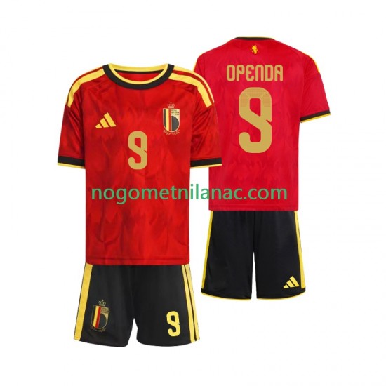 Dres Belgija Openda 9 Domaći World Cup 2026 Kratkih Rukava - Dječji